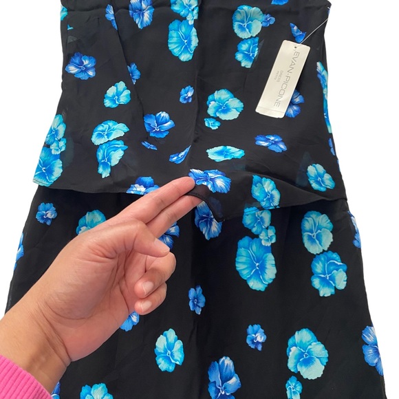 NWT Evan-Picone Floral Print V-Neck Sleeveless Dress Size 8 - Picture 11 of 14